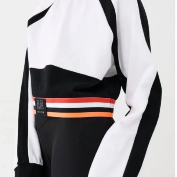 NWOT P.E Nation Legacy Organic Cotton Sweatshirt in Optic White Pullover - Picture 7 of 12